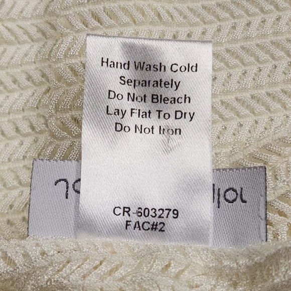 Jordan Taylor Swim Cover Up Mesh Tunic Bell Sleeve In Ivory Size M - Picture 7 of 11